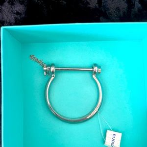 Unisex handcuffs silver bracelets
